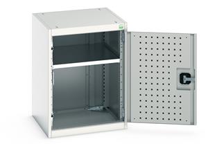 Bott Industial Tool Cupboards with Shelves Bott Perfo Door Cupboard 525Wx525Dx700mmH - 1 Shelf